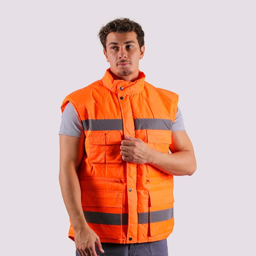 Yelek Kapt. Ref. İmp. Junior - Turuncu - S-1