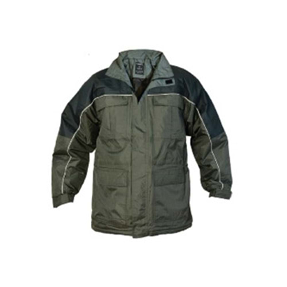 Parka Gri-Siyah - Xl-4