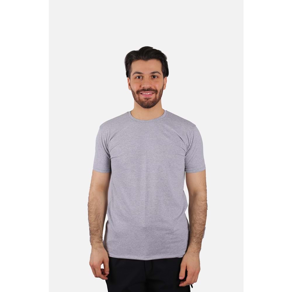 T-Shirt Penye Sıfır Yaka Kısa Kol - SG