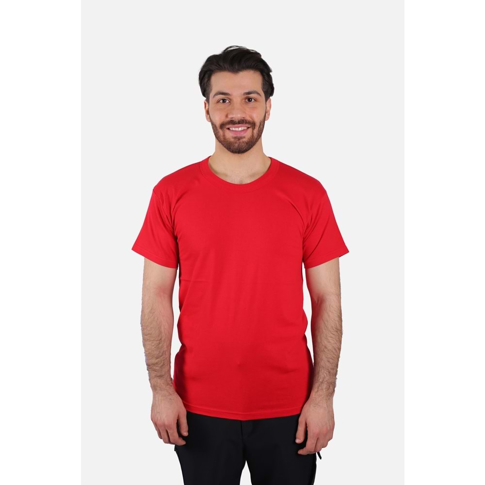 T-Shirt Penye Sıfır Yaka Kısa Kol - SG