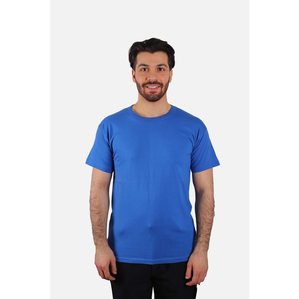 T-Shirt Penye Sıfır Yaka Kısa Kol - SG