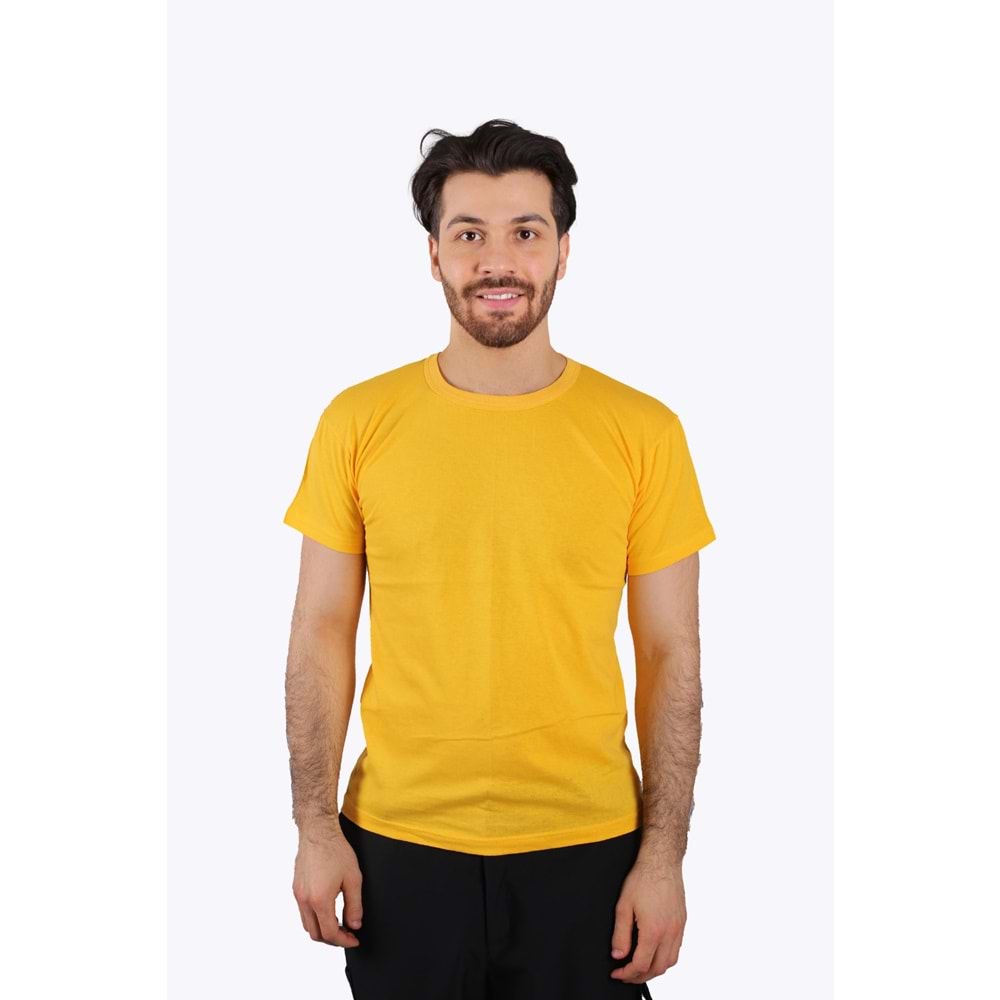 T-Shirt Penye Sıfır Yaka Kısa Kol - SG