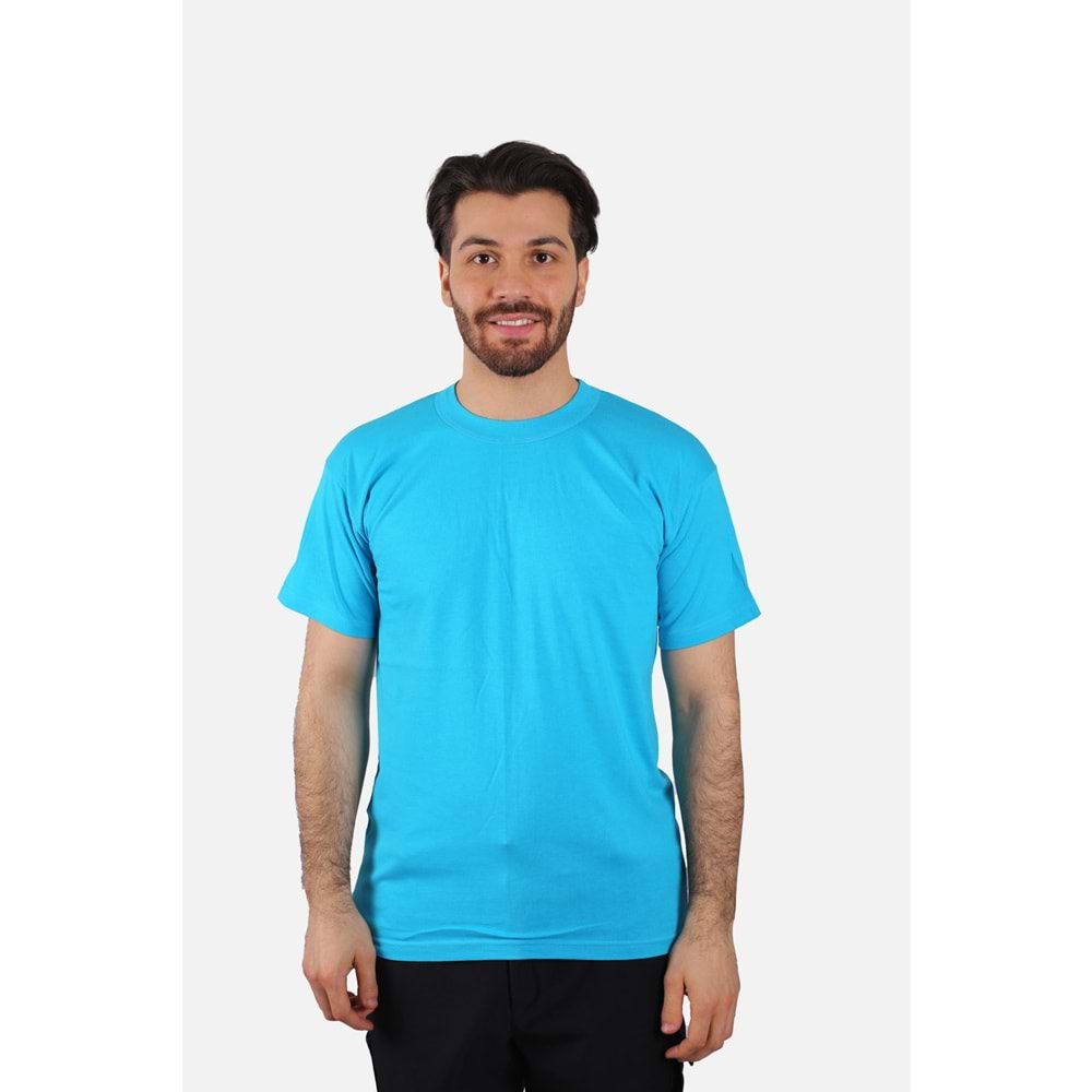T-Shirt Penye Sıfır Yaka Kısa Kol - SG