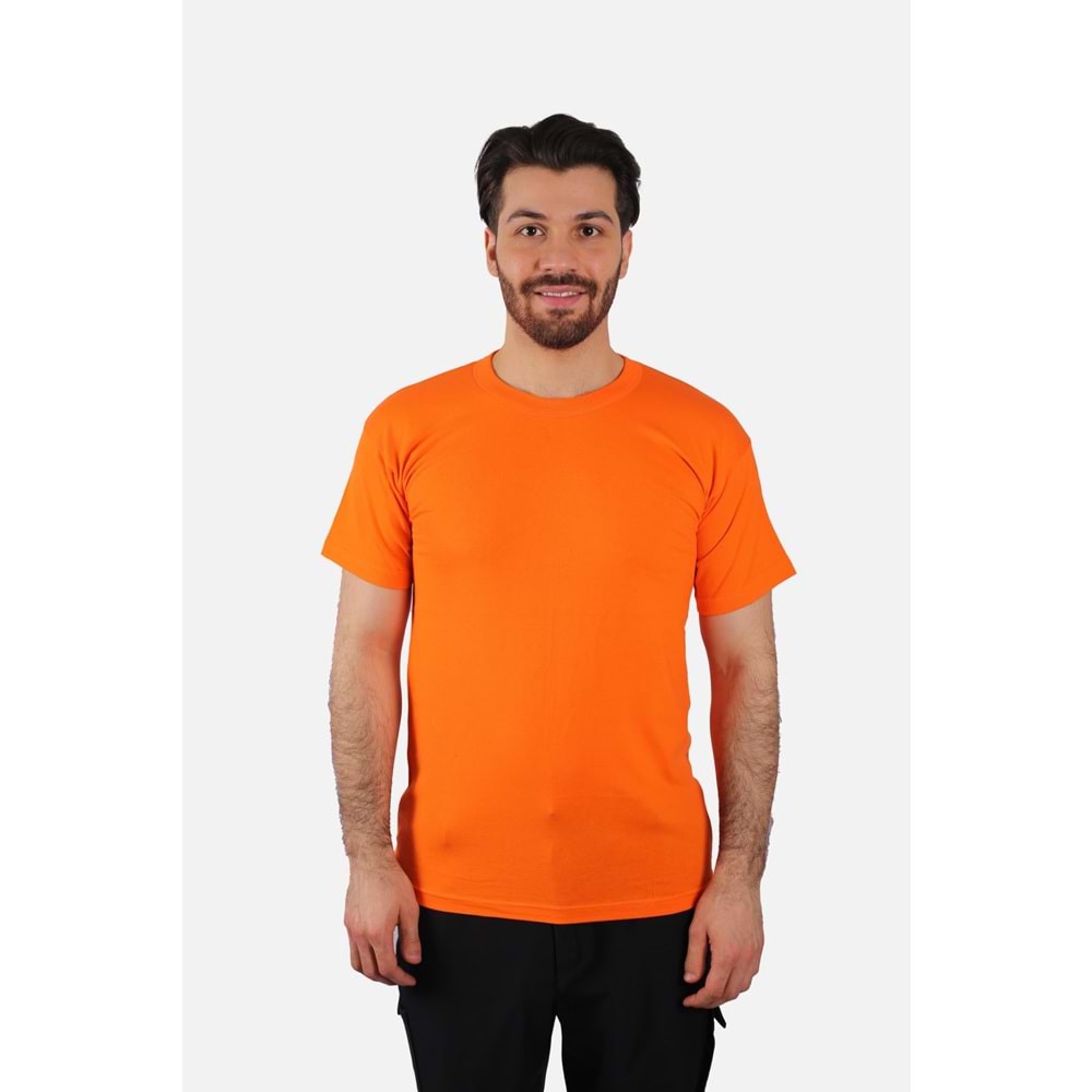 T-Shirt Penye Sıfır Yaka Kısa Kol - SG