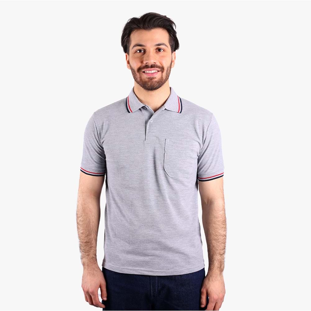 Lakos T-Shirt Penyeye Penye Çizgili Polo Yaka