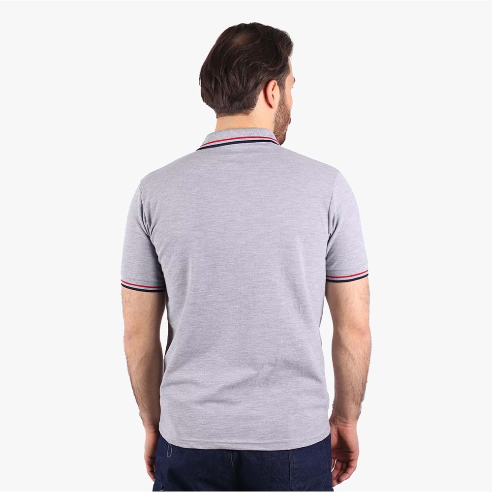 Lakos T-Shirt Penyeye Penye Çizgili Polo Yaka