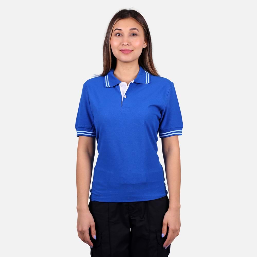 Lakos T-Shirt Penyeye Penye Çizgili Polo Yaka