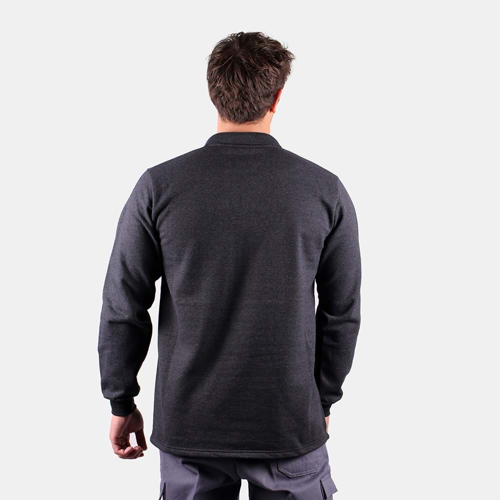 Samteks İki İplik Polo Yaka Sweat