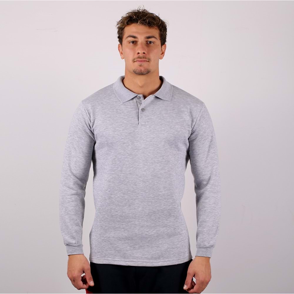 Samteks İki İplik Polo Yaka Sweat
