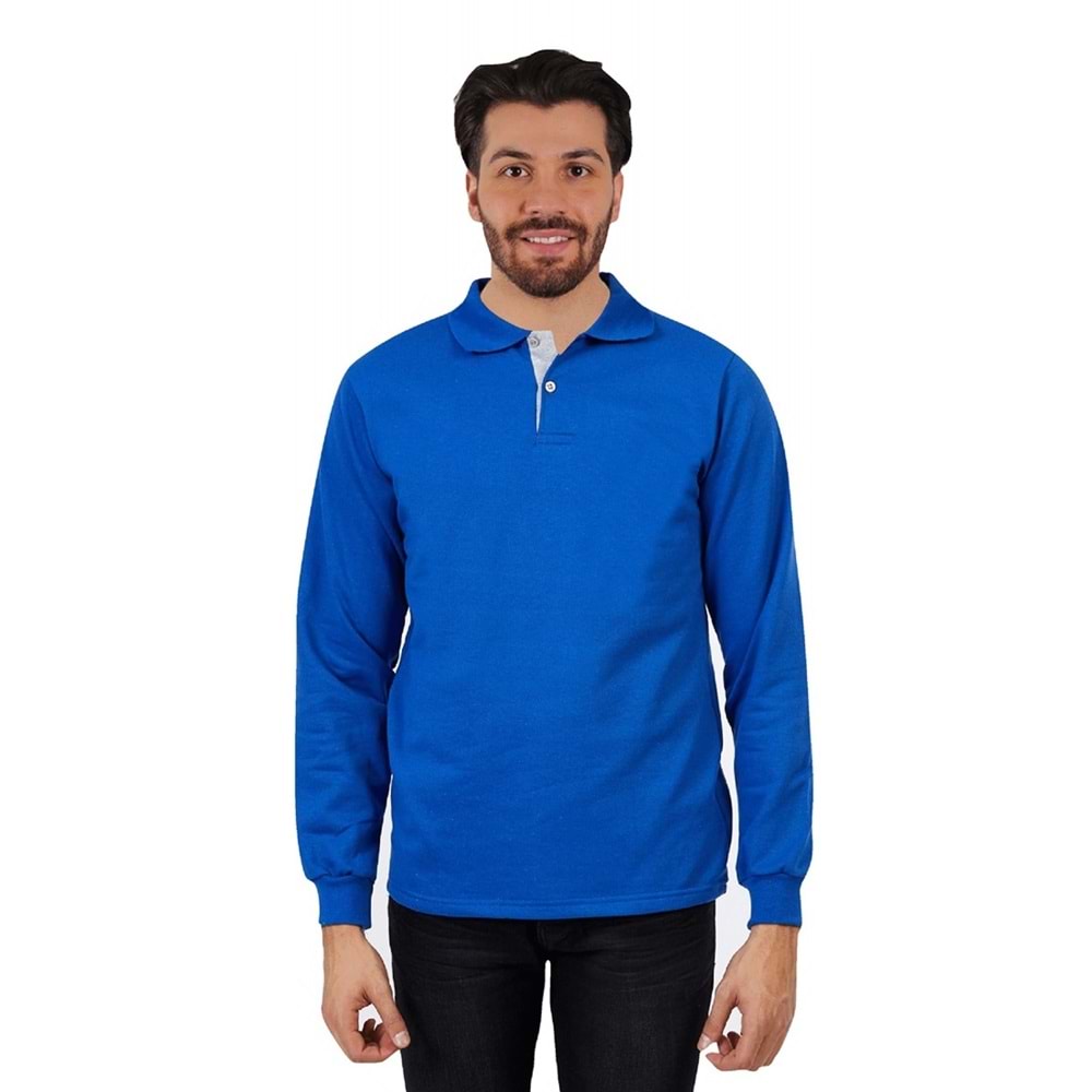 Samteks İki İplik Polo Yaka Sweat