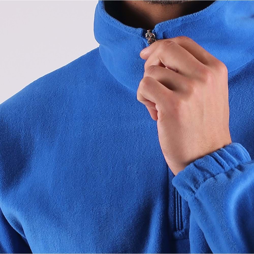 Samteks Yarım Fermuarlı Polar Sweatshirt