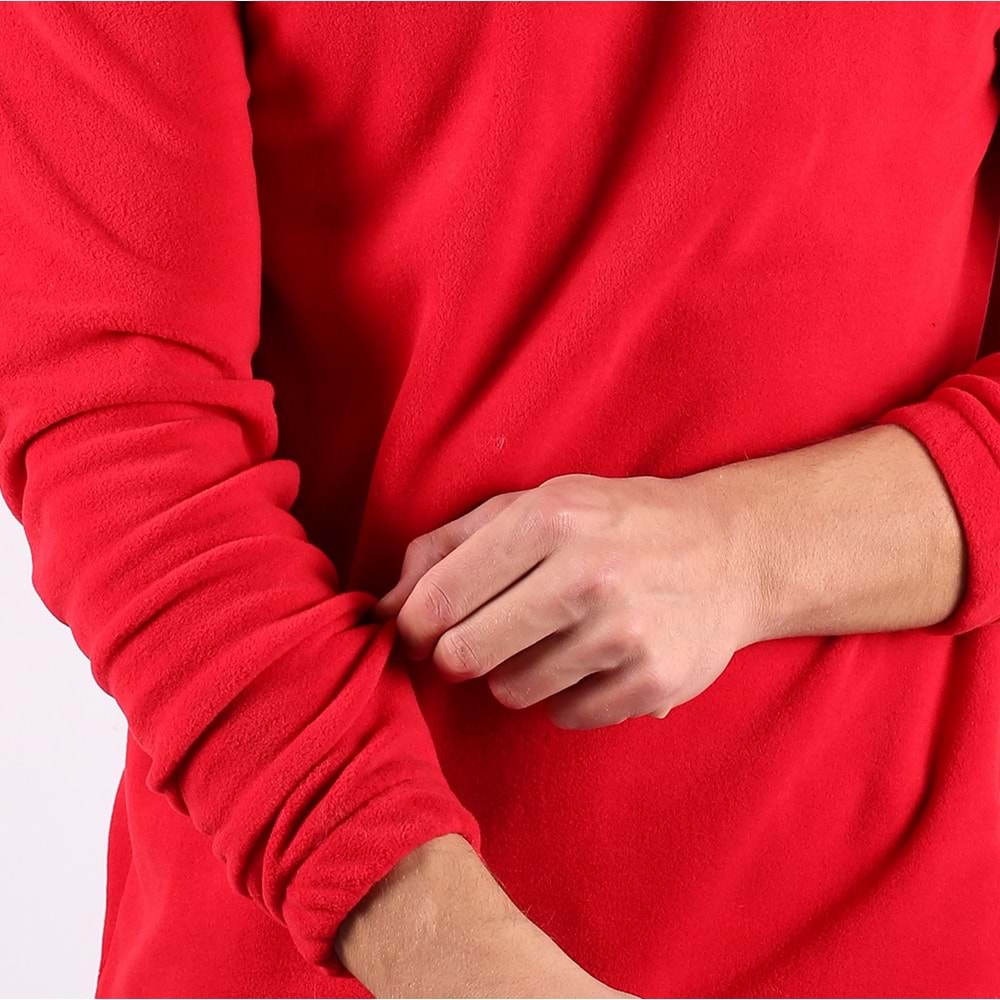 Samteks Yarım Fermuarlı Polar Sweatshirt
