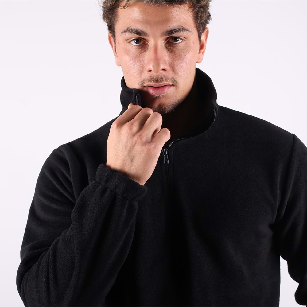 Samteks Yarım Fermuarlı Polar Sweatshirt