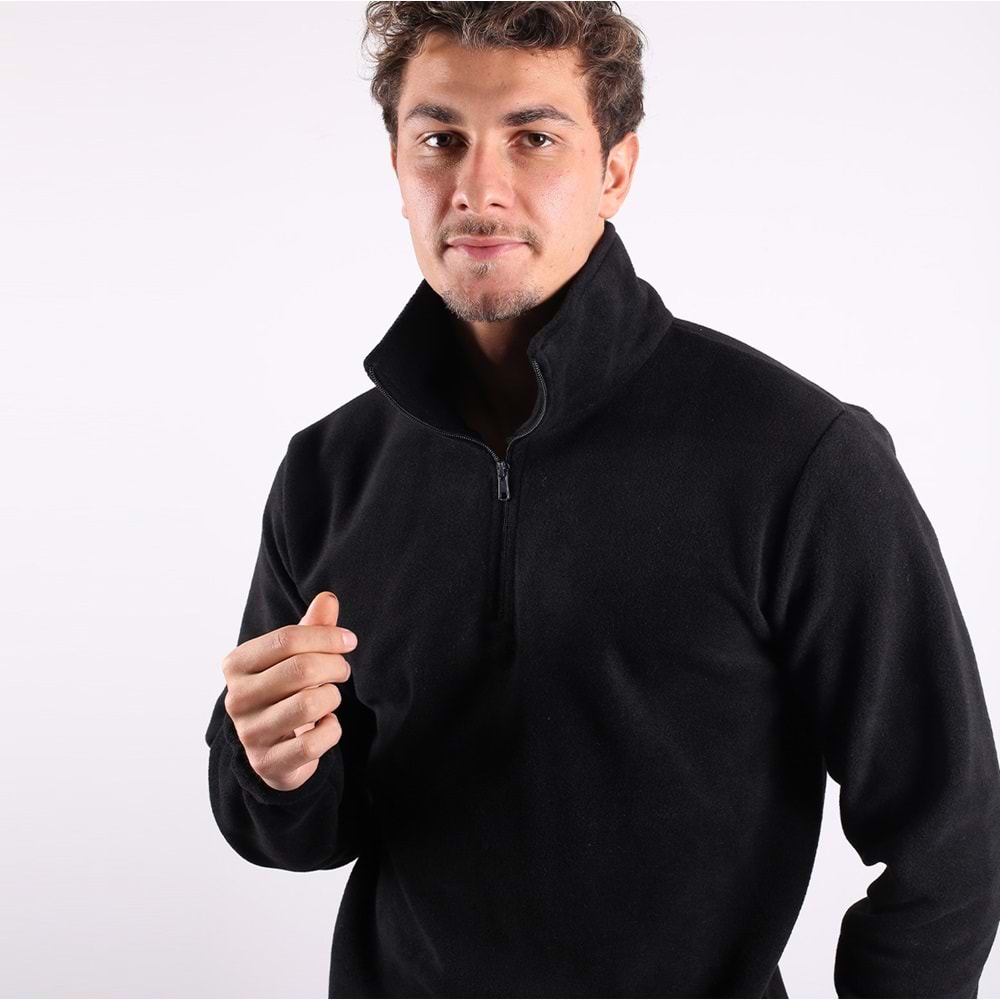 Samteks Yarım Fermuarlı Polar Sweatshirt