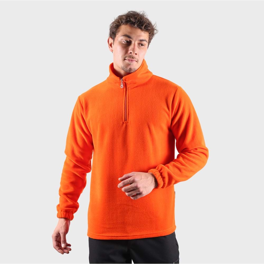 Samteks Yarım Fermuarlı Polar Sweatshirt