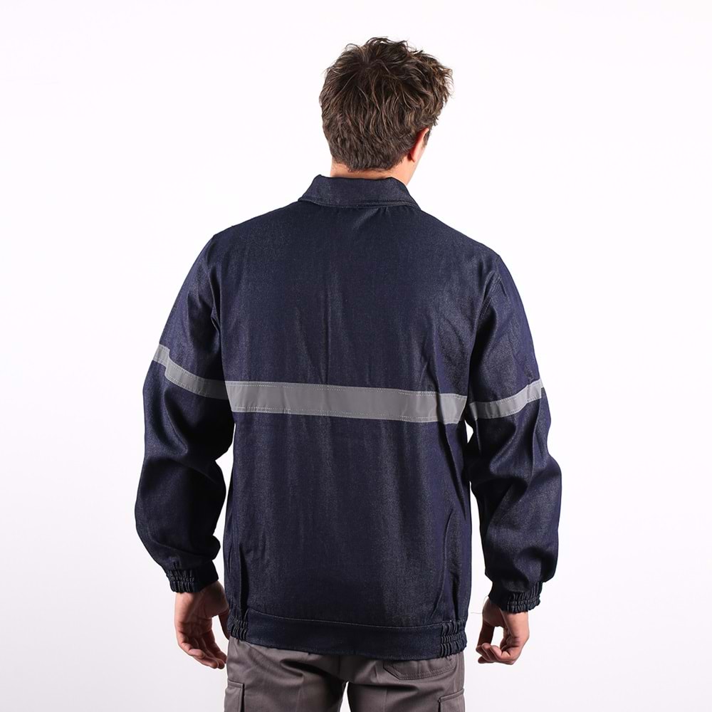 Mont Kot Astarsız Reflektörlü MAVİ - 4XL