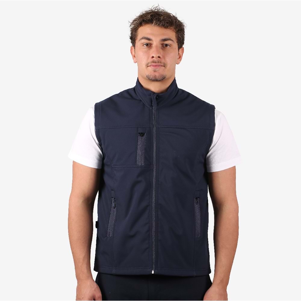 Yelek Softshell Üç Cepli