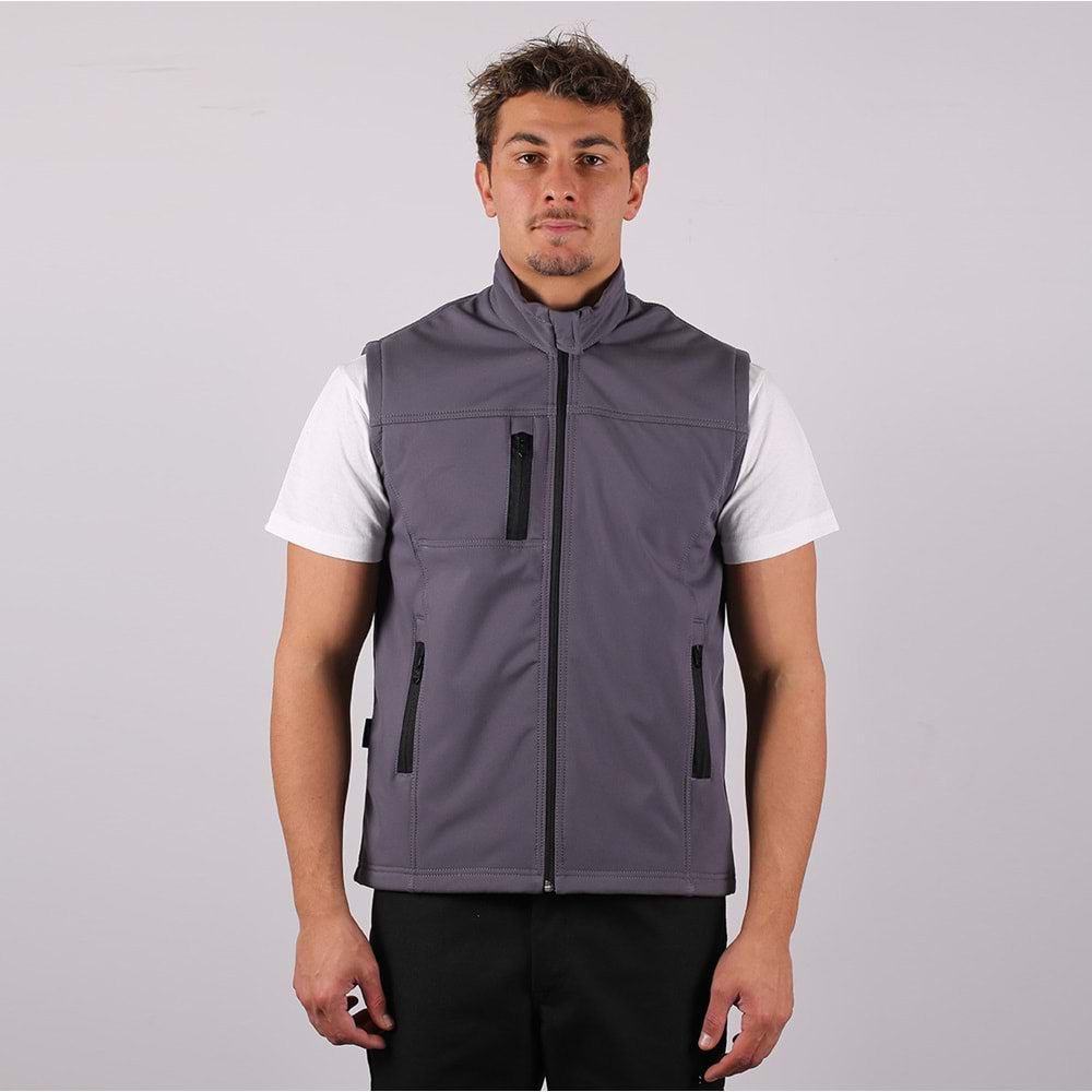 Yelek Softshell Üç Cepli