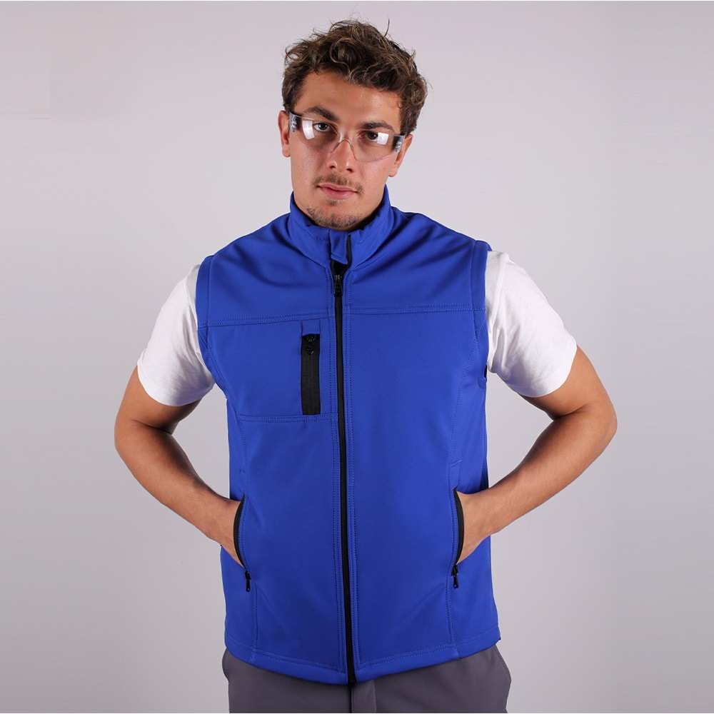Yelek Softshell Üç Cepli