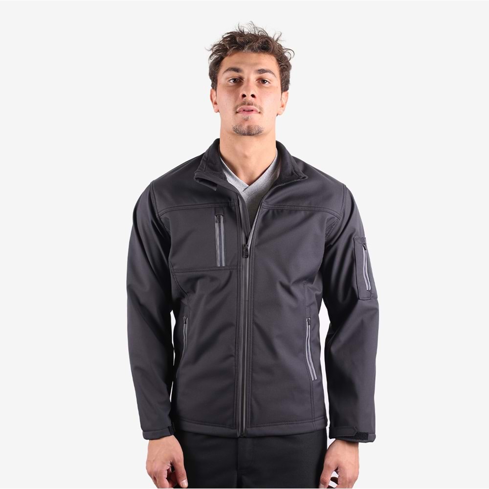 Softshell Mont Reflektör Fermuarlı