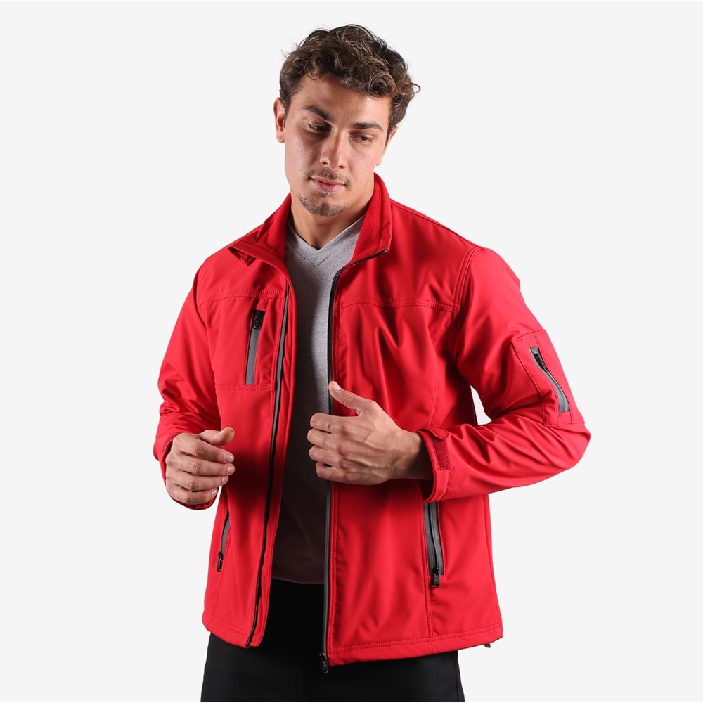 Softshell Mont Reflektör Fermuarlı