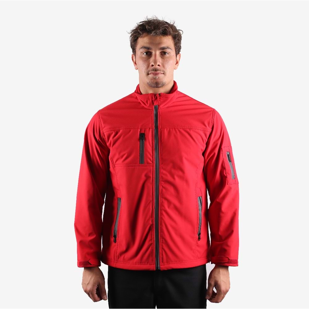 Softshell Mont Reflektör Fermuarlı