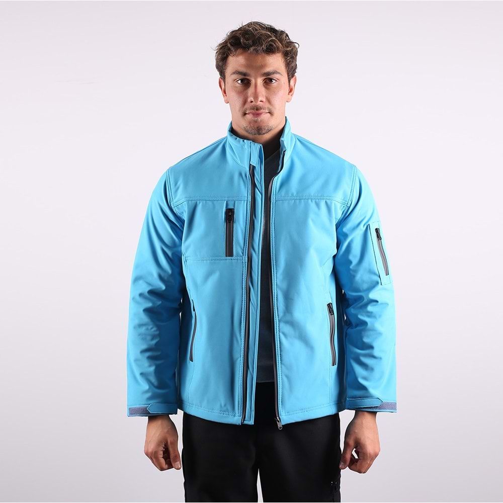 Softshell Mont Reflektör Fermuarlı