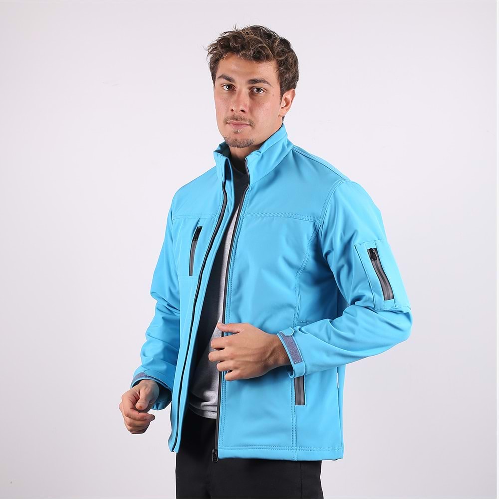 Softshell Mont Reflektör Fermuarlı