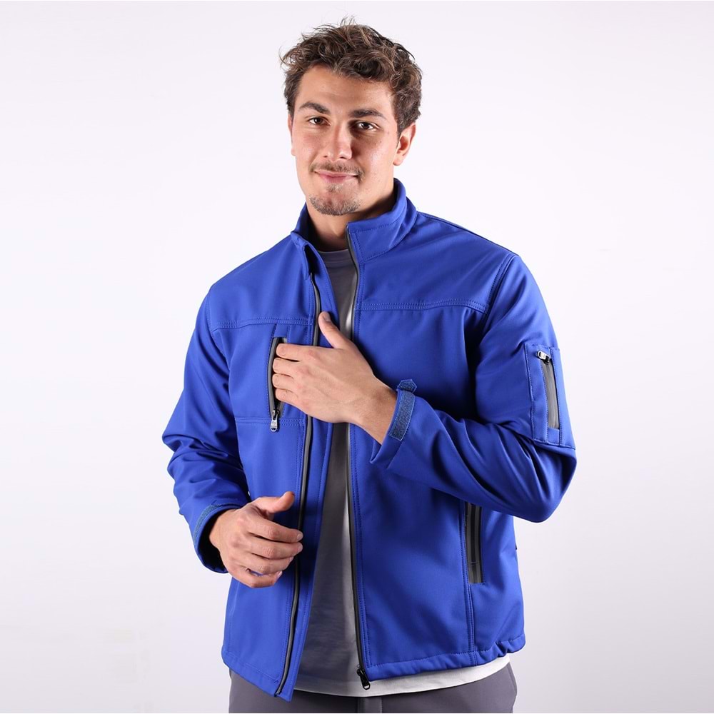 Softshell Mont Reflektör Fermuarlı