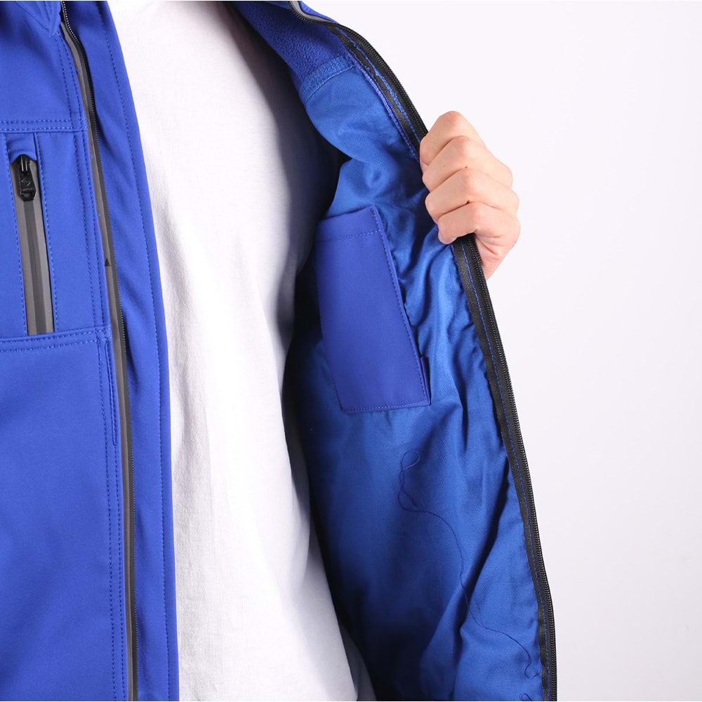 Softshell Mont Reflektör Fermuarlı