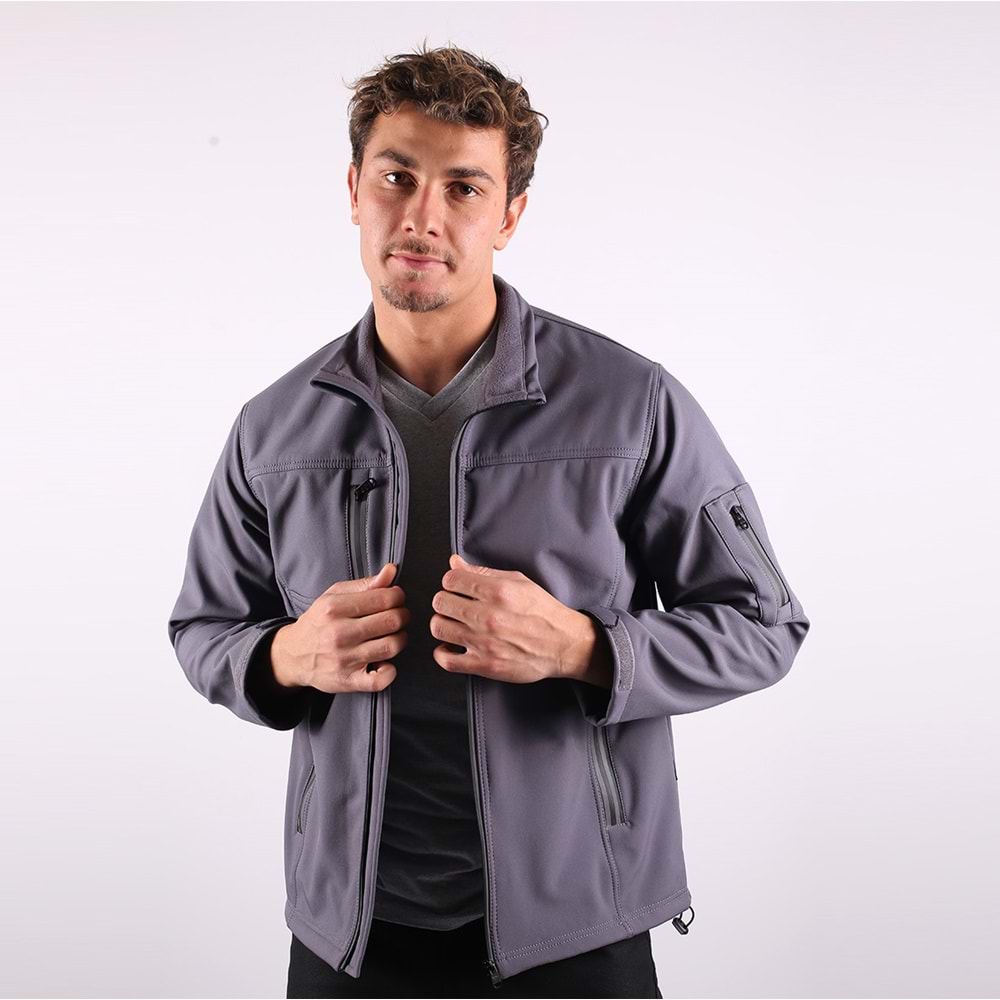 Softshell Mont Reflektör Fermuarlı