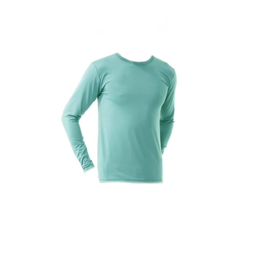 Samteks Sıfır Yaka Uzun Kol T-Shirt
