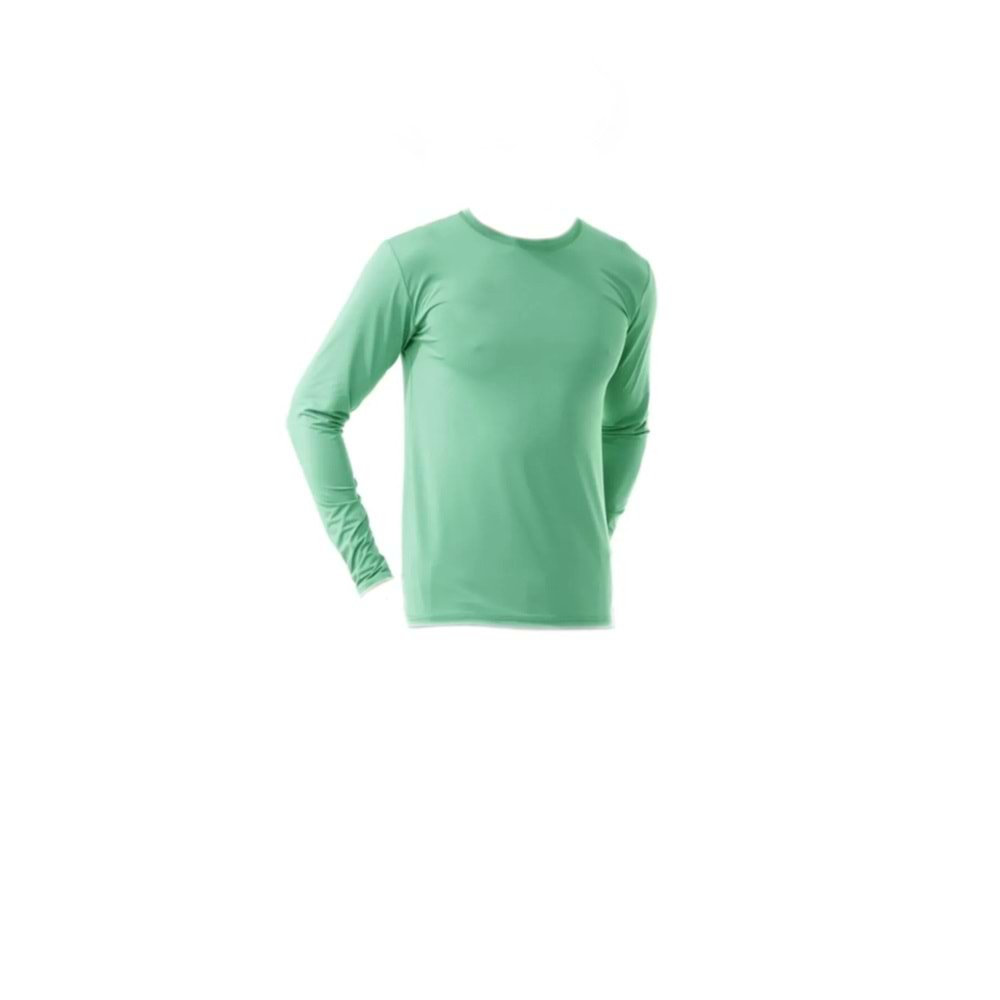Samteks Sıfır Yaka Uzun Kol T-Shirt