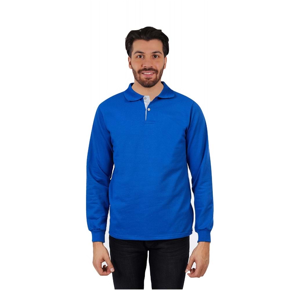 Samteks Üç İplik Polo Yaka Sweat