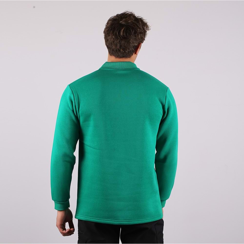 Samteks Üç İplik Polo Yaka Sweat