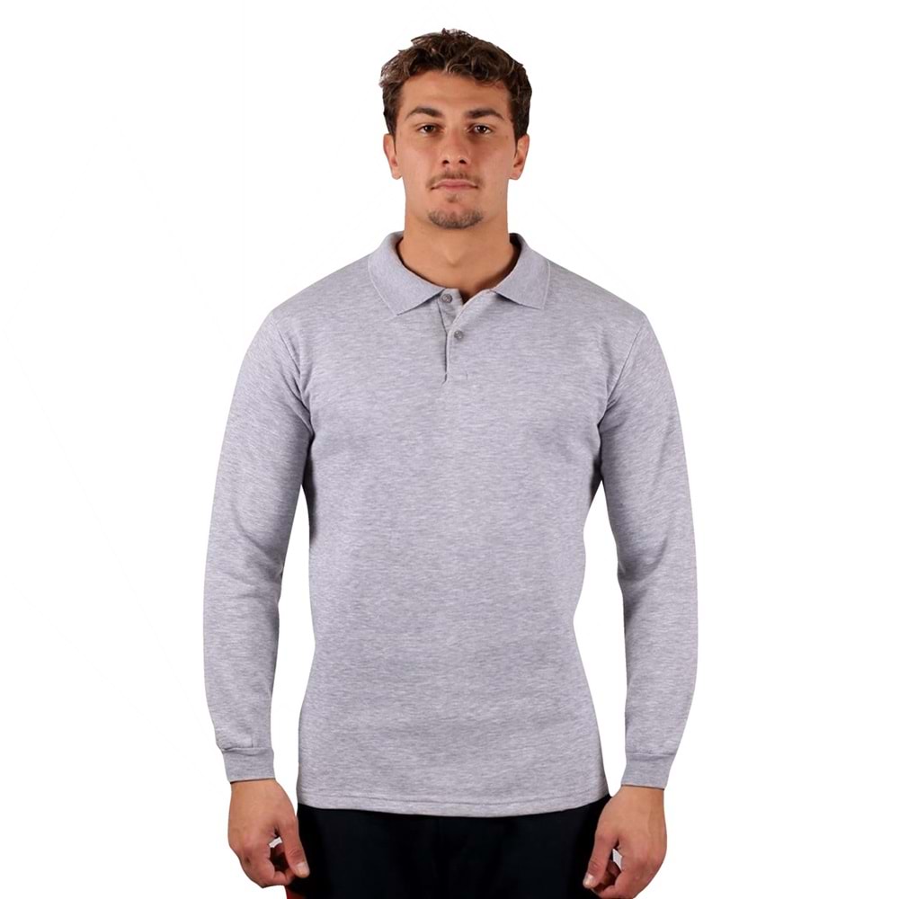 Samteks Üç İplik Polo Yaka Sweat