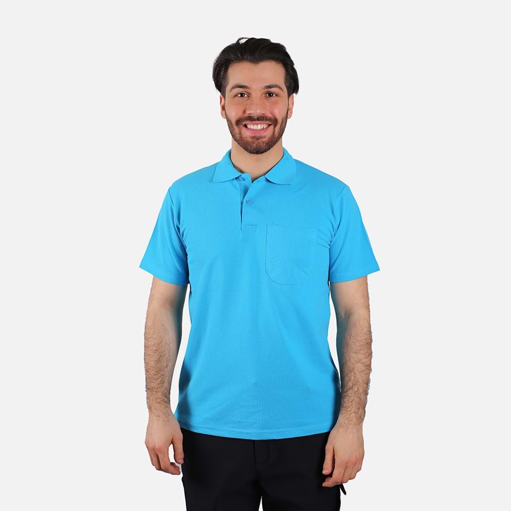 T-Shirt Penye Polo Yaka Kısa Kol