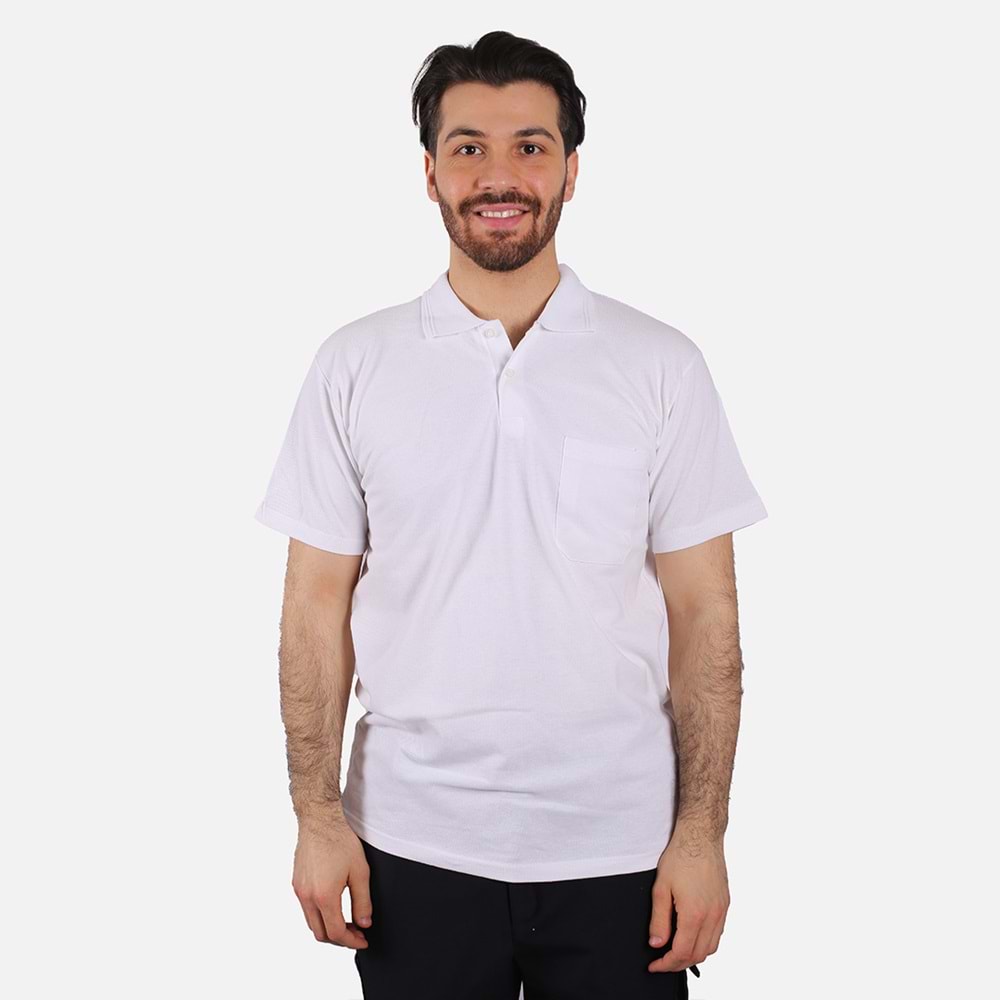 T-Shirt Penye Polo Yaka Kısa Kol
