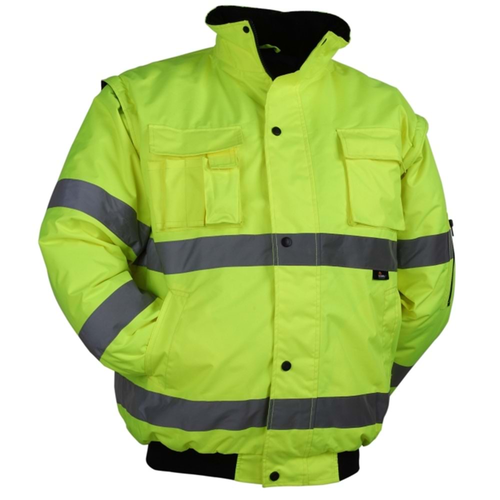 Parka Pilot Çık. Oxford Vizwell - Sarı - Xxl-5