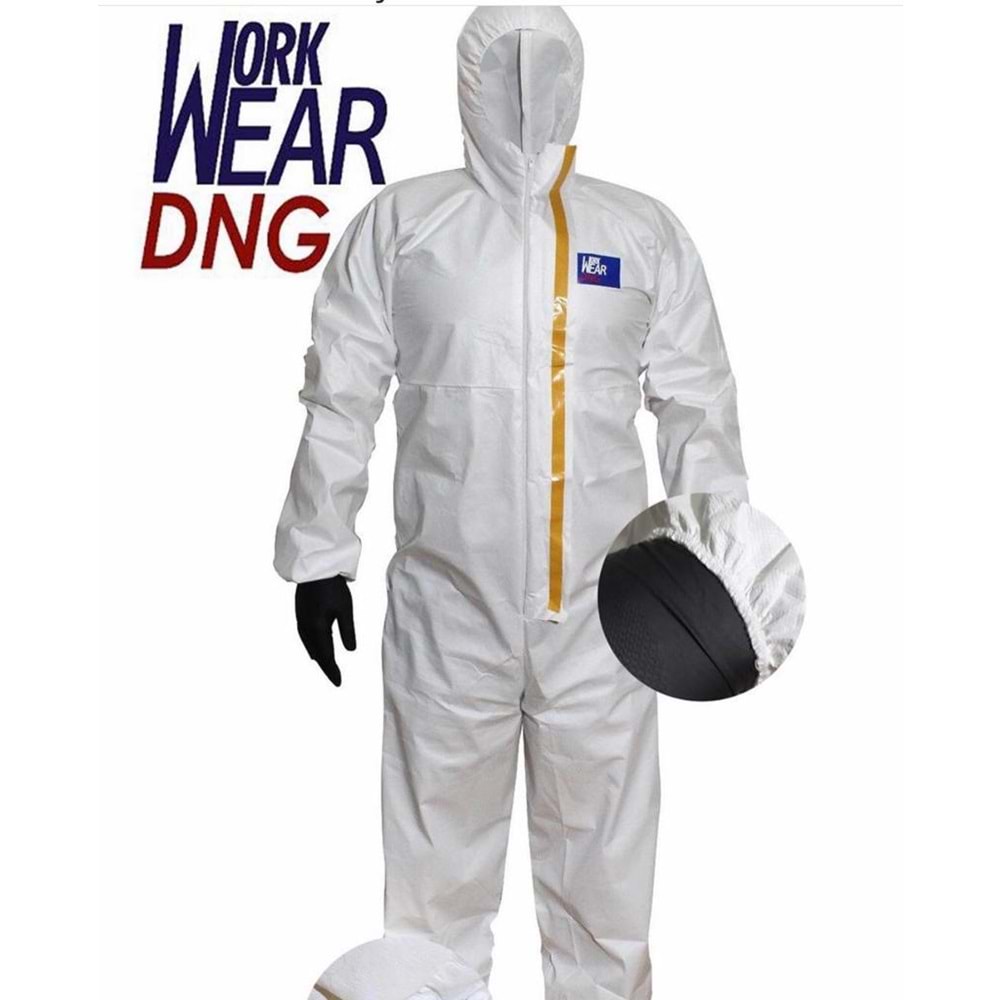 Koruyucu Tulum Workwear DNG 5/6 Classic - Beyaz - XL-4