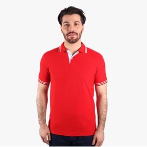 Lakos T-Shirt Penyeye Penye Çizgili Polo Yaka