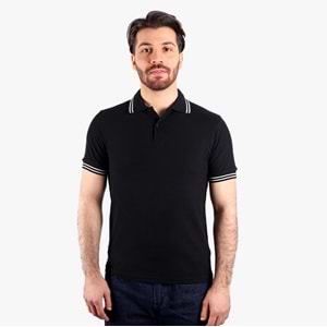 Lakos T-Shirt Penyeye Penye Çizgili Polo Yaka