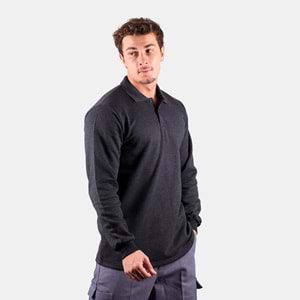 Samteks İki İplik Polo Yaka Sweat