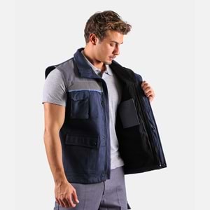 Yelek Harman karışım İçi Fileli