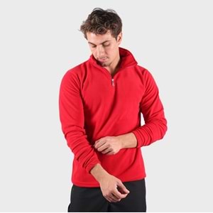 Samteks Yarım Fermuarlı Polar Sweatshirt