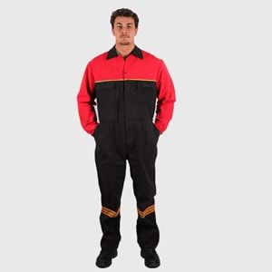 Tulum Kollu qp Toplama Likralı - Gri-Kırmızı - L-3