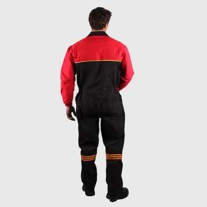 Tulum Kollu qp Toplama Likralı - Gri-Kırmızı - L-3