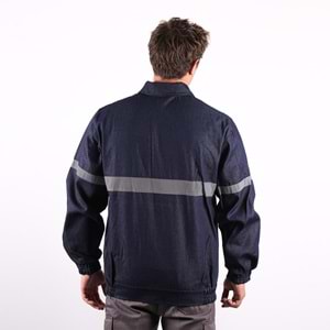Mont Kot Astarsız Reflektörlü MAVİ - 4XL