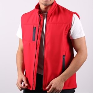 Yelek Softshell Üç Cepli