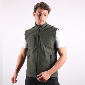Yelek Softshell Üç Cepli